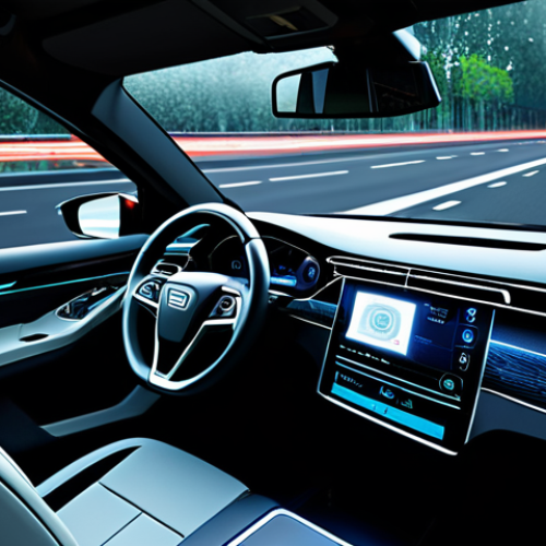 A sleek, modern autonomous car, designed with advanced sensors clearly visible, subtly interacting with transparent digital overlays representing complex data processing and ethical decision trees. The vehicle is positioned on a futuristic, multi-lane highway that subtly blends into a background featuring a global map with interconnected regulatory symbols and legal documents. The scene is illuminated by soft, professional lighting, conveying innovation and responsibility. The image should be professional photography, high quality, featuring perfect anatomy, correct proportions, well-formed hands, proper finger count, and natural body proportions. The content is safe for work, appropriate content, fully clothed, professional, and family-friendly.
